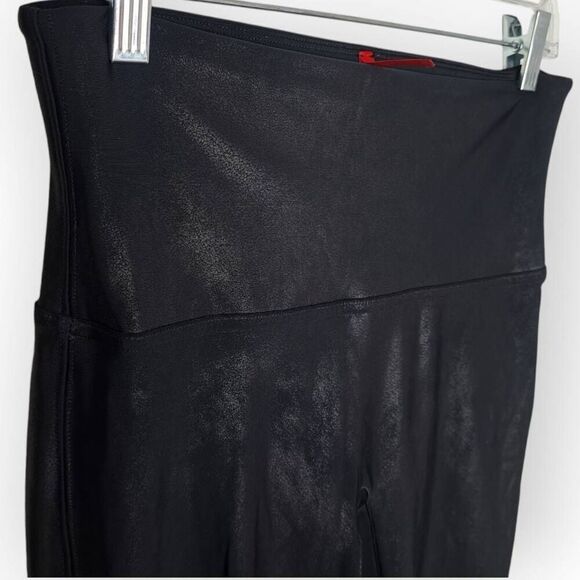 Spanx Women's Faux Leather Leggings Black size Large - Picture 2 of 7